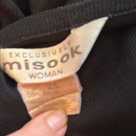 Misook Black Knit Cardigan - Picture 2 of 3